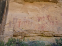 Barrier Style Pictographs at Thompson Springs